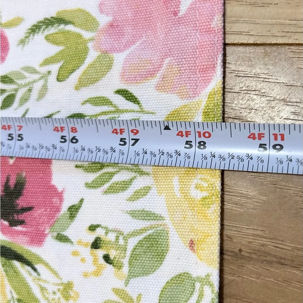 Cynthia Rowley Tablecloth Floral Rectangle 73” x 58.5” Cotton Colorful Whimsical